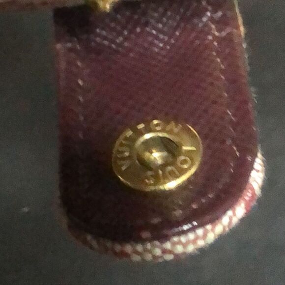 LOUIS VUITTON Mini Lin Red Agenda Binder Passport Holder Credit Card Wallet - Picture 6 of 17